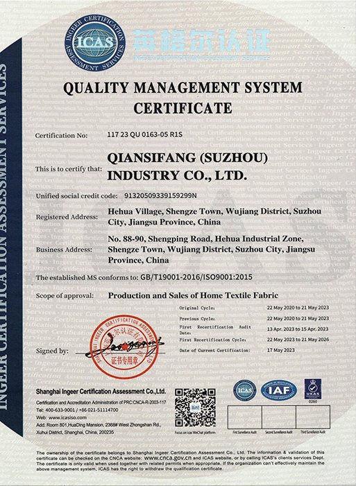 Giấy chứng nhận ISO9001:2015